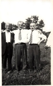 Lazarus (right) with his older brother Vasilios (left) and nephew Nicholas, ca. 1940. Vasilios, a graduate of the medical college, was the first of the family to arrive in Albany. Courtesy of Angelo Kontis.